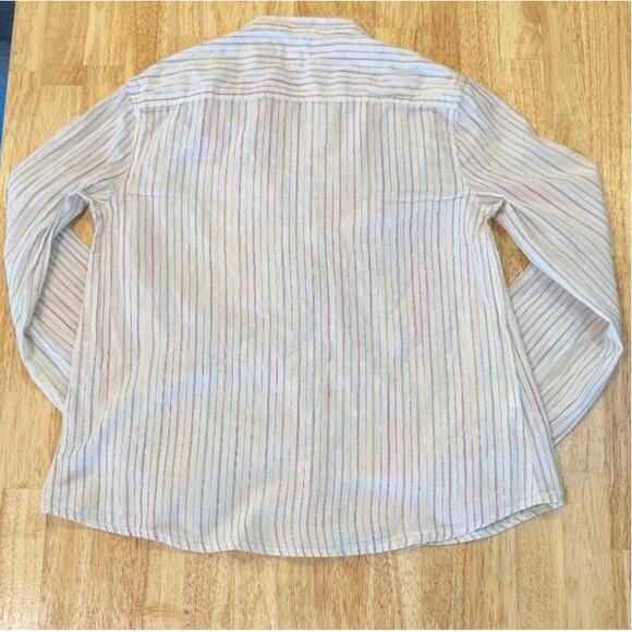Johnny Cotton 100% Cotton Button Down Striped M‎ - Picture 2 of 4